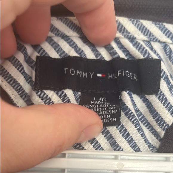 Tommy Hilfiger Black Striped Men's Polo Shirt - Picture 6 of 7